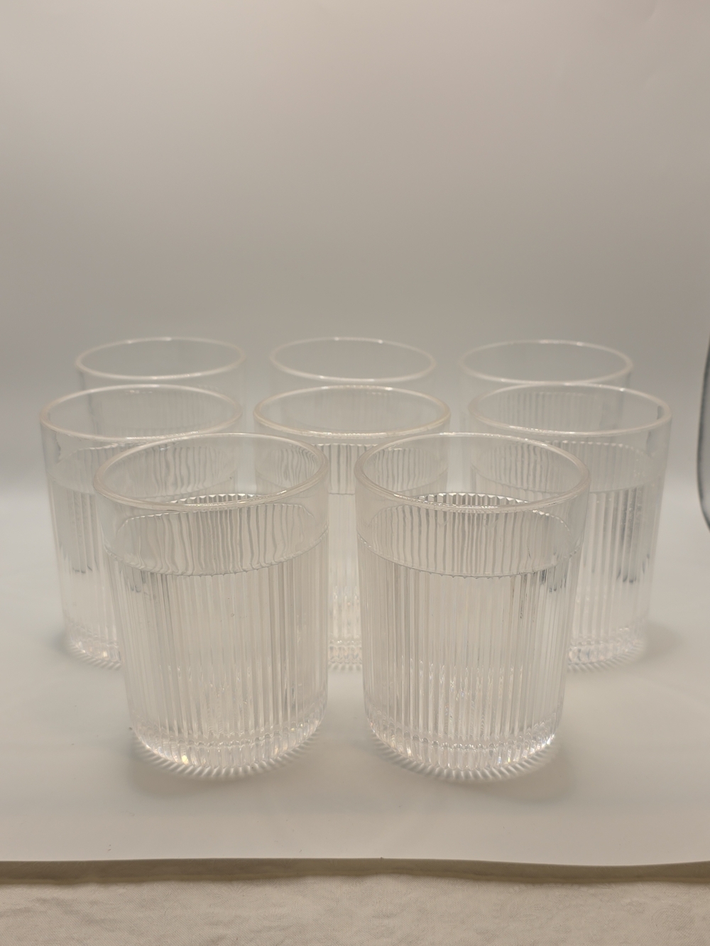 Threshold Cassin Ribbed 8oz Shatterproof Cups Set Of 8